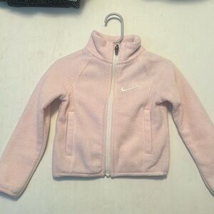 Nike - Girls 2T - Baby Pink Fleece Full Zip Jacket